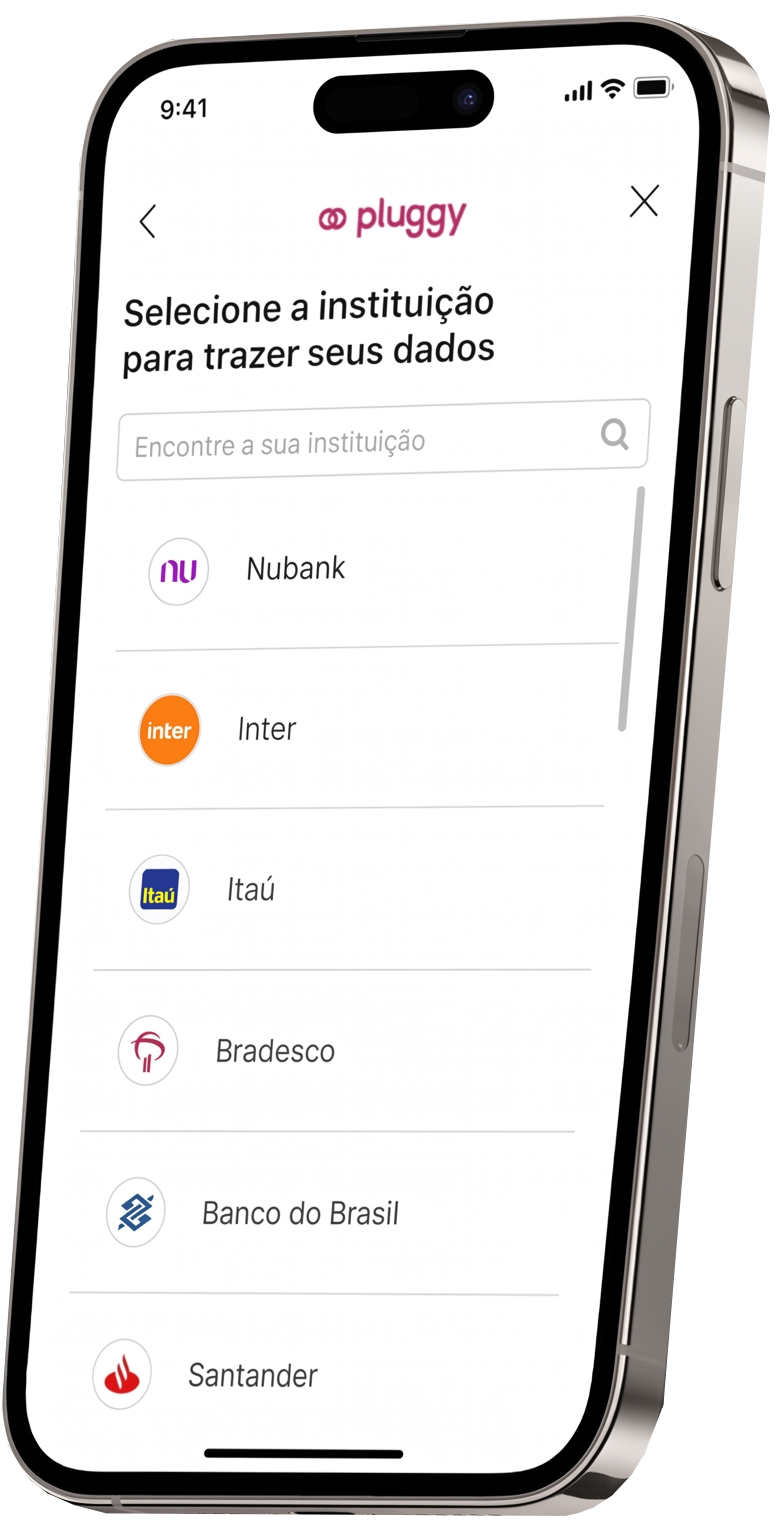 Conexão bancária via Open Finance na Bridgerr com a Pluggy